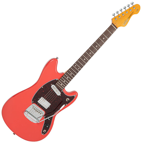 Vintage REVO Series 'Colt' HS Duo Electric Guitar ~ Fiesta Red