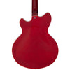 Vintage REVO Series 'Supreme' Semi-Acoustic Bass Guitar ~ Cherry Red