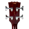 Vintage REVO Series 'Supreme' Semi-Acoustic Bass Guitar ~ Cherry Red