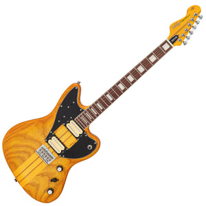 Vintage REVO Series 'Integra' Electric Guitar ~ Amber Burst