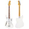 Vintage REVO Series 'Surfmaster' Quad Electric Guitar ~ Metallic White