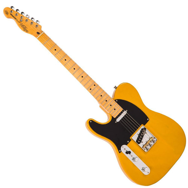 Guitarra elétrica vintage V52 ICON ~ Butterscotch para canhotos