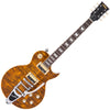 NEW!! Vintage V100 ReIssued Electric Guitar w/Bigsby ~ Flamed Amber