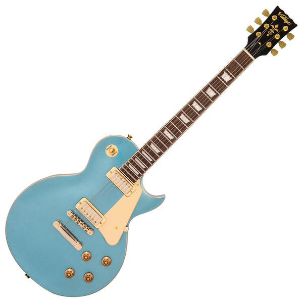 NEW!! Vintage V100M ReIssued Electric Guitar ~ Gun Hill Blue