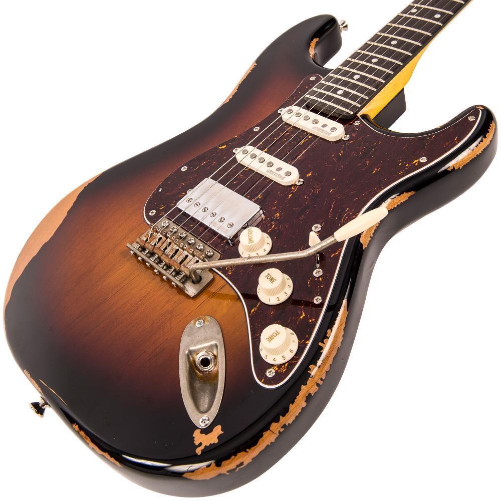 whisky svag Synlig Vintage V6H ICON HSS Electric Guitar ~ Ultra-Gloss Distressed Sunset S –  Vintage Guitars