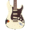 NEW!! Vintage V6 ICON Electric Guitar ~ Distressed White over Sunburst